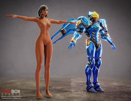 fireboxstudio: My Patreon Next new character fresh from the Firebox workshop, Pharah just landed and ready for some PharMercy action :3. This was the first test pose to try out the rig and used DandonFuga’s interpretation as reference, love her stuff