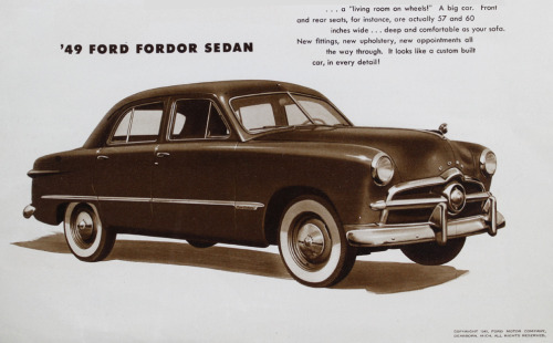 Henry Youngren, Ford 49, trade catalogue, 1949. USA. Via Hagley