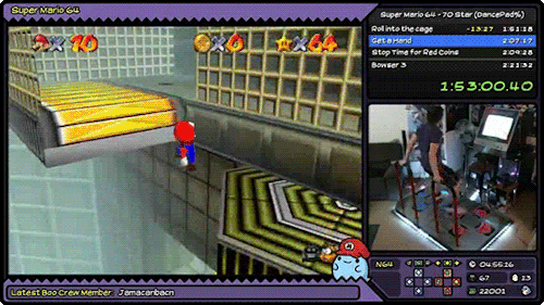 Super Mario 64 (70-Star Speedrun) in 2:07:37 on a DDR Dance Pad![ Twitch Channel | YouTube Playlist 