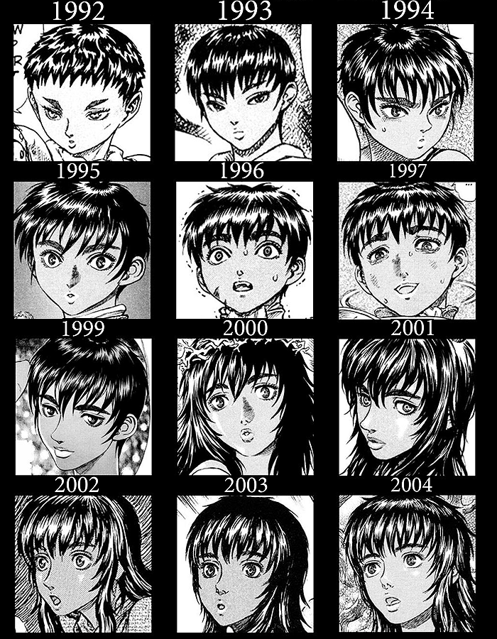 ichise:  Miura’s Progression of Casca Over the Years  