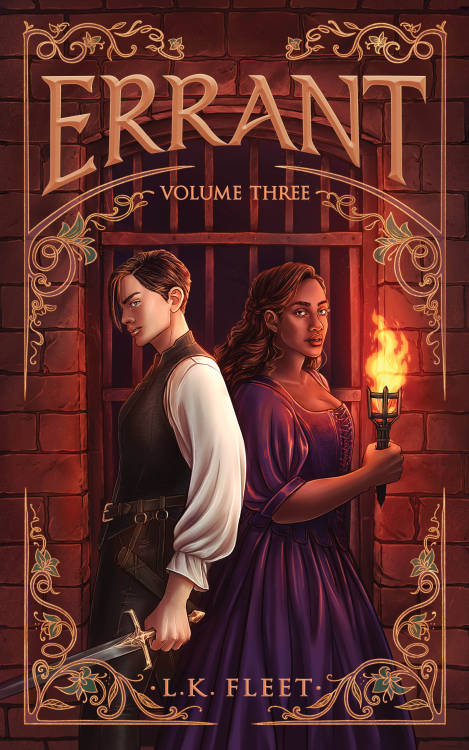 Here’s the cover of the 3rd volume of Errant! Designed and illustrated by me.