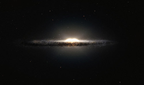 spaceplasma: The Peanut at the Heart of our Galaxy This artist’s impression shows how the Milk