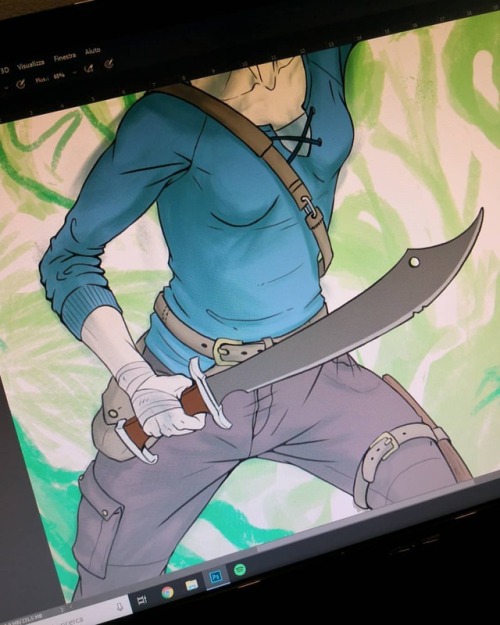 wilden-art: Working on the #adventure version of #snowwhite 💪 Very inspired by #laracroft  of course!   #art #artistoninstagram #fairytale  #drawing #illustration #photoshop #wip #digitalart #digital #digitalpainting #digitalillustration #workinprogress