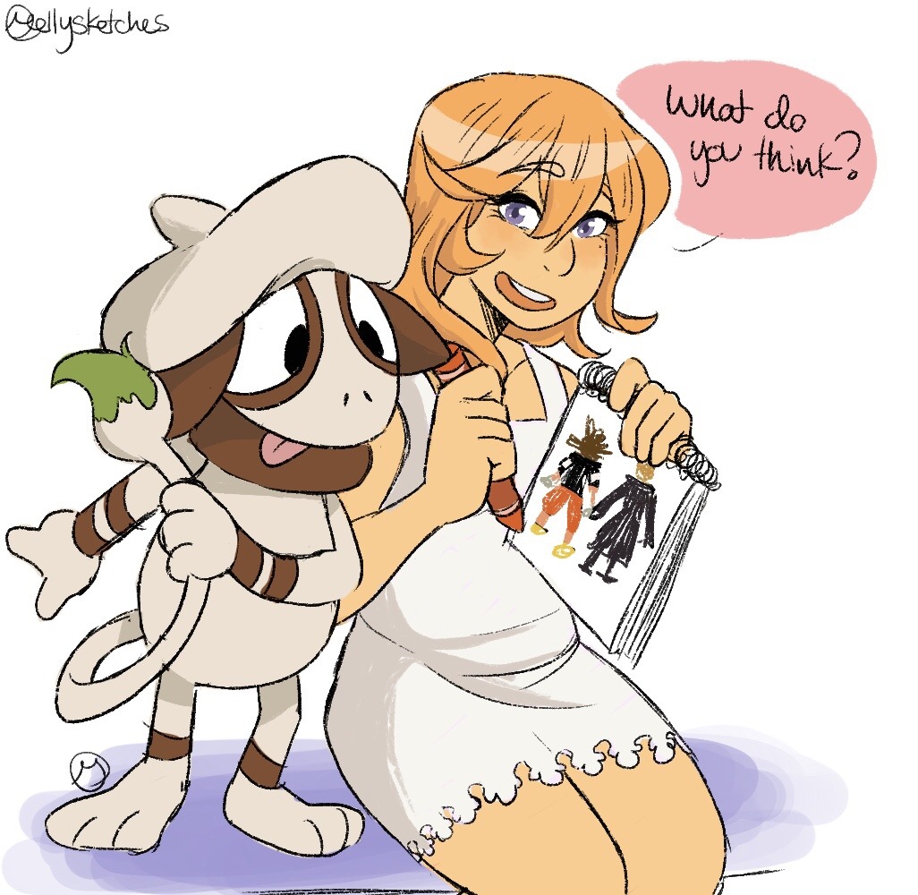 mellysketches:  Namine has a friend ☺️