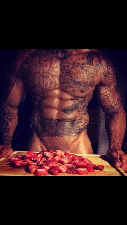 wouldn’t mind sticking all of that in my mouth&hellip;.the strawberries look