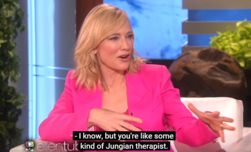 ellenlovesportia:Cate Blanchett should be on Ellen more often I AM BROKEN. ELLEN WENT FOR IT I’M SO 