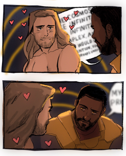 malefeministthor:another monthly patreon reward – get yours today B) Heimdall’s like come on thor. t