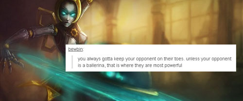 theladyems:  2/2 Text post meme meets League. (1)