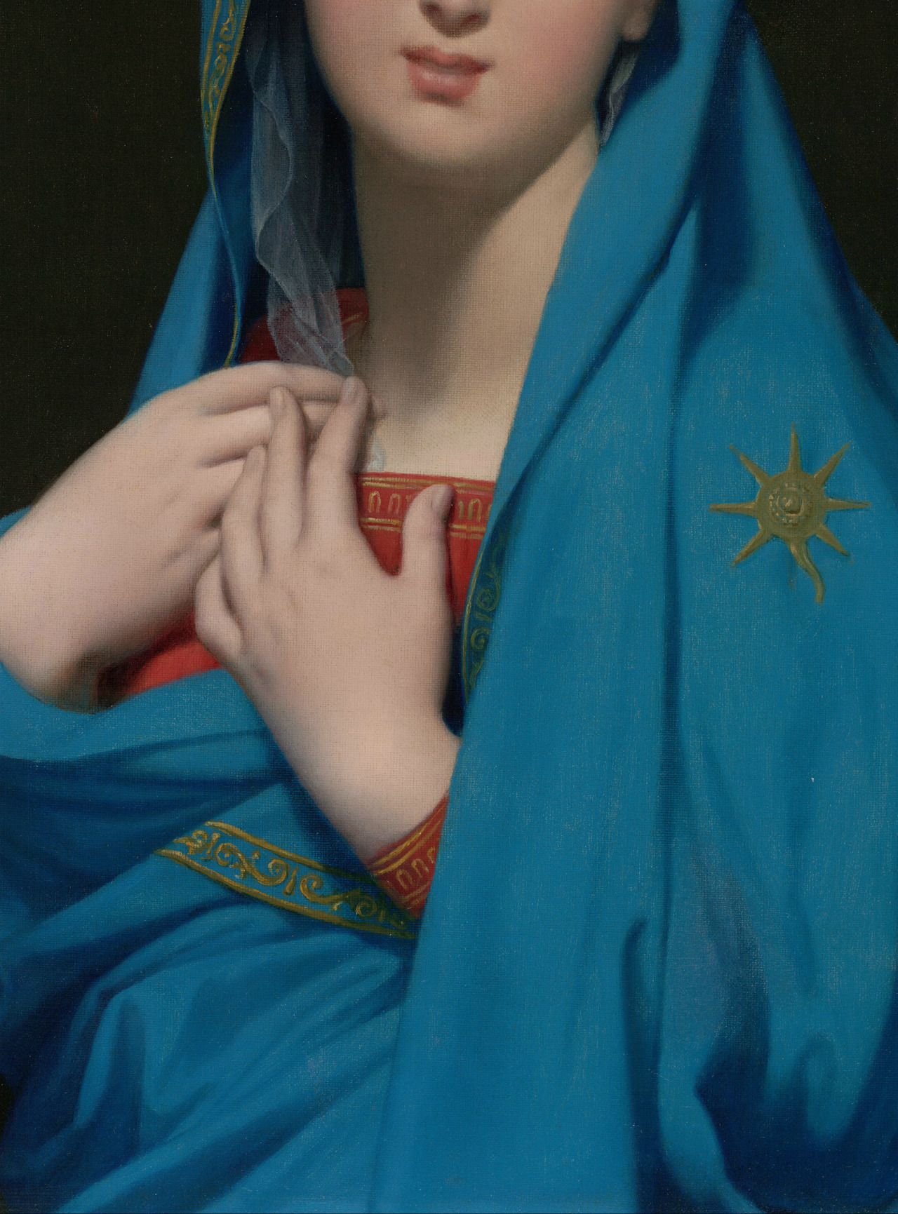 v-ersacrum:  Jean-Auguste-Dominique Ingres, Virgin of the Adoption (detail), 1858
