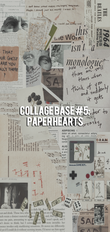 collage base #5: paper hearts by GOLDTEMPLATES ⇾ like or reblog if you download it⇾ please, do not r