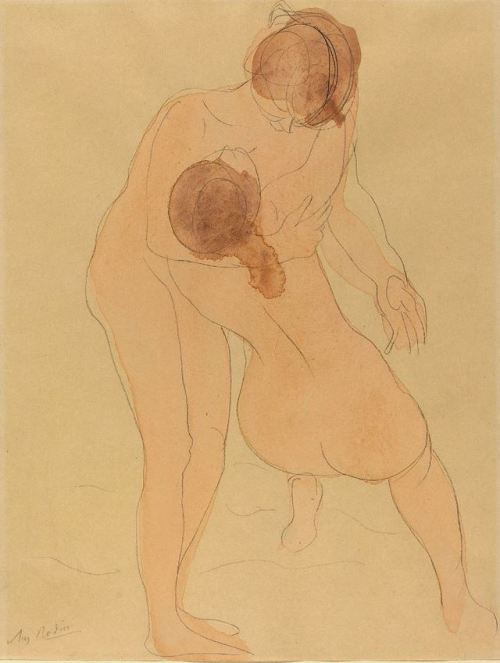 madivinecomedie: Auguste Rodin. Two figures embracing 1900 See also