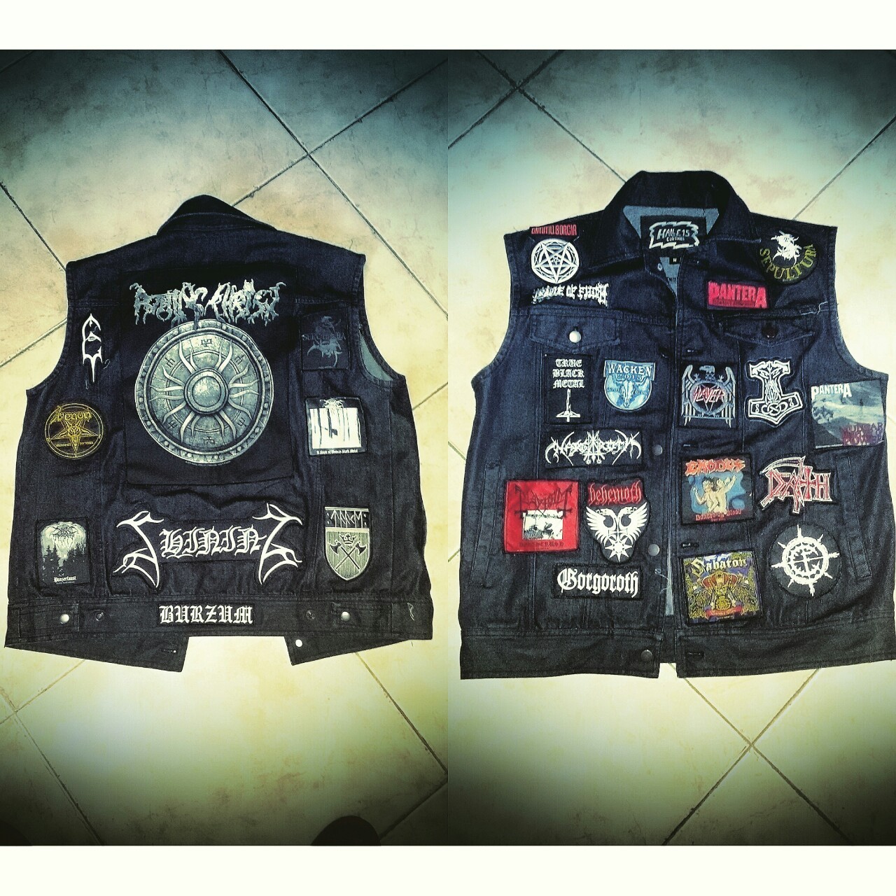 My first metal vest. Made in wacken