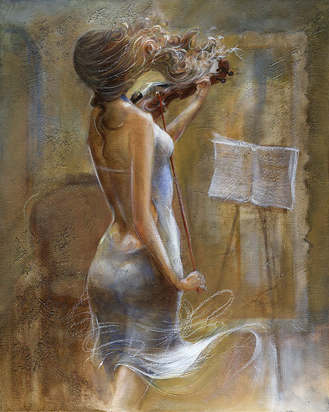 artbeautypaintings:Leading violin - Lena Sotskova