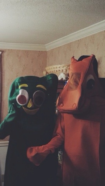 Update: this is what cole and his friend were wearing when the police got them. Gumby and Pokey. Omg