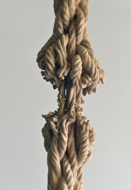 wittyusernamed:  thedesigndome:  Artist Carves Wooden Rope Sculpture From a Tree Trunk Artist Maskull Lasserre indulges in sculptural practice that strikes a delicate balance between hard-edged industrial media and a delicately poetic resolve, blending