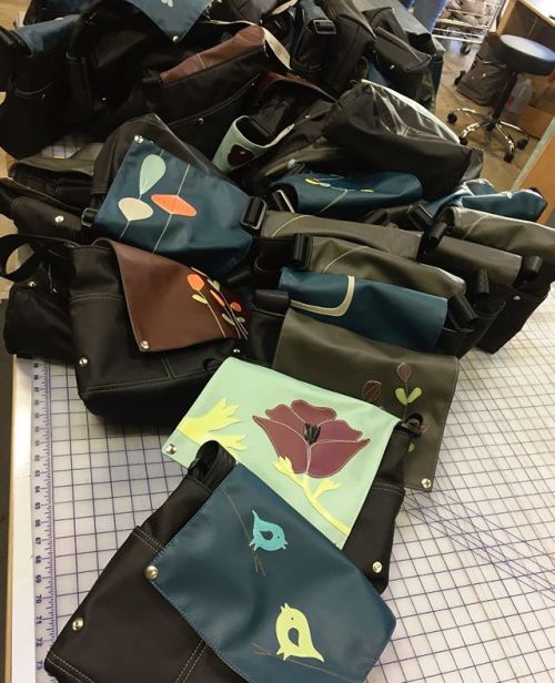 Slew of Truckettes fresh on the production table! The biggest THANK YOU to @spooltown for helping us make / fulfill literally hundreds of messenger bag orders– you guys rule! 💕 Check out all those #custom ones!! 🤤 Our lovely customers are great at...