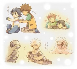 Wickedlotus:   Ash And Brock Bonding.  