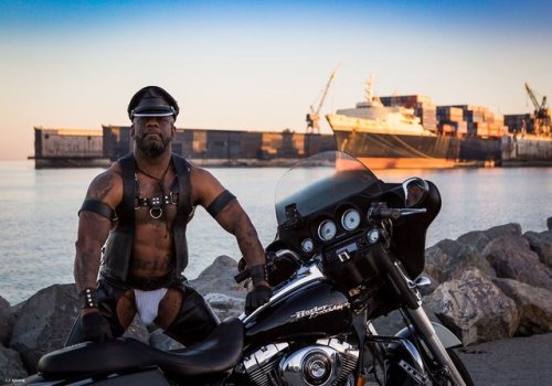 str8toblk: lrblckluv34: blkbugatti: blk01234: bearhub: Leather Cop by CJ Brume. www.advoc