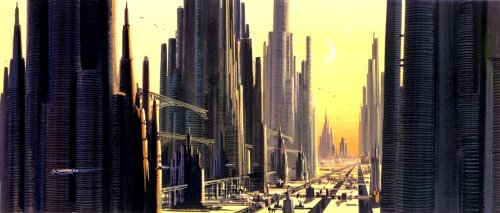 darth-lumines:                     Ralph McQuarrie Concept Art - Coruscant