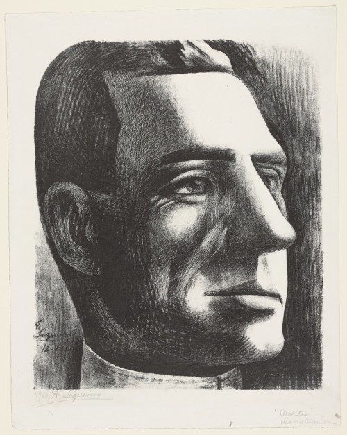 Soldier (Militar), David Alfaro Siqueiros, 1937, MoMA: Drawings and PrintsInter-American FundSize: c