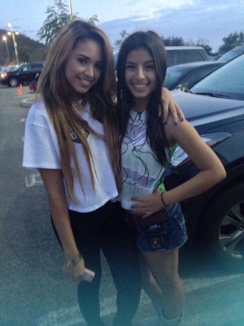 villegas-news:  Jasmine with fans at Chris Brown VS Quincy Baseball Game 