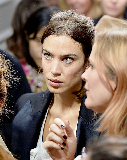 Alexa Chung attends the J.W.Anderson show during the London Fashion Week February 2017 collections on February 18, 2017 in London, England.