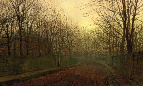 An Autumn Lane, John Atkinson Grimshaw