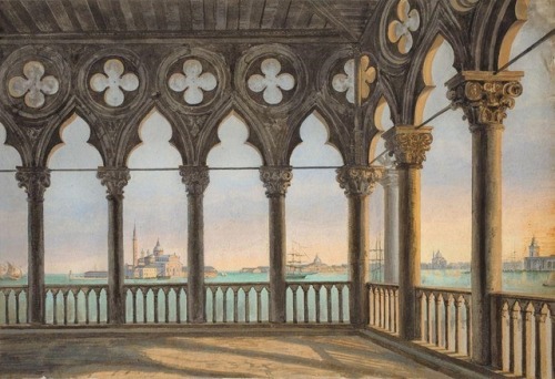 Benno Friedrich Törmer (1804–1859)View from Palazzo Ducale in Venice