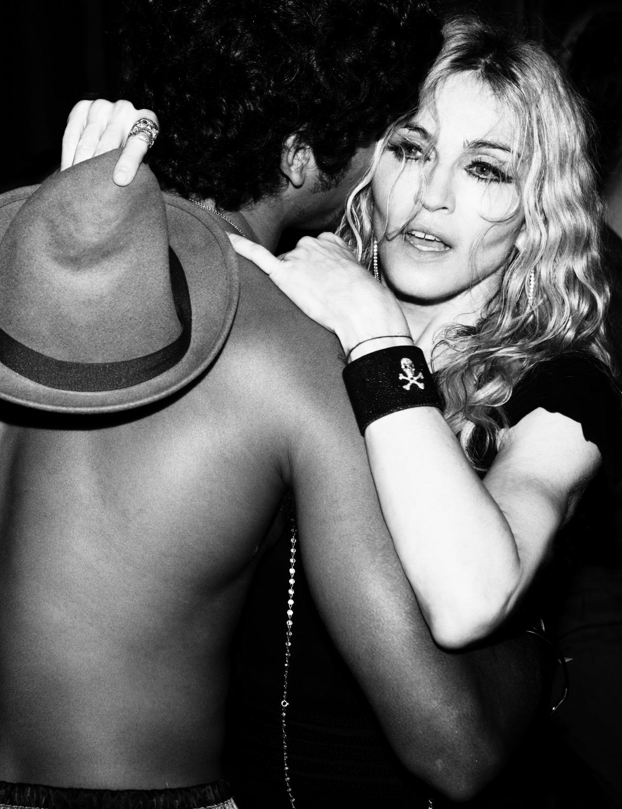 onequeenmadonna:  Madonna and Jesus Luz at Sticky and Sweet after party 