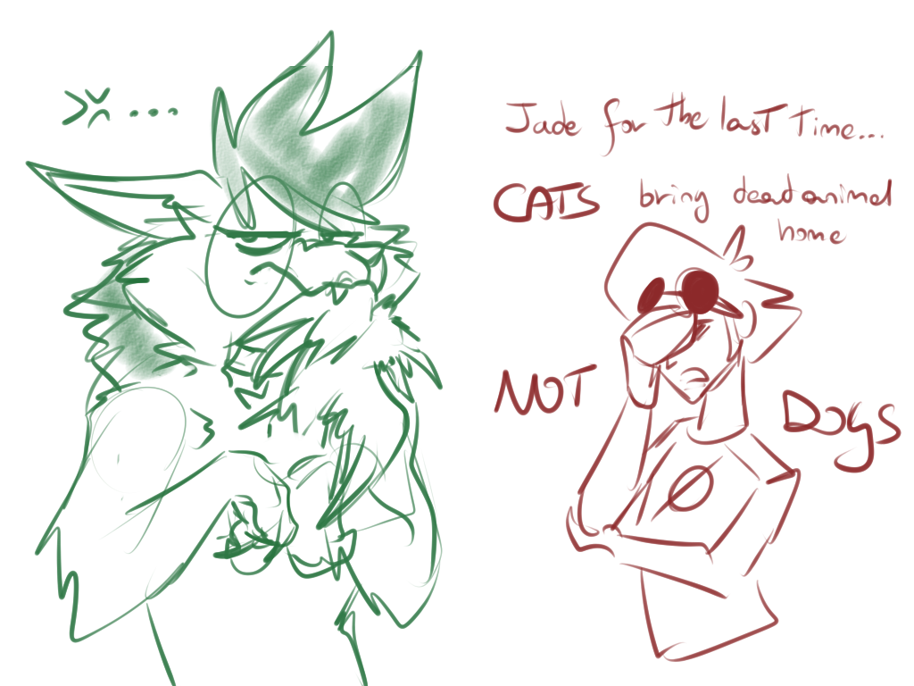 AU where Jade is a werewolf and turns into a fluff loveball once in a monthreblog