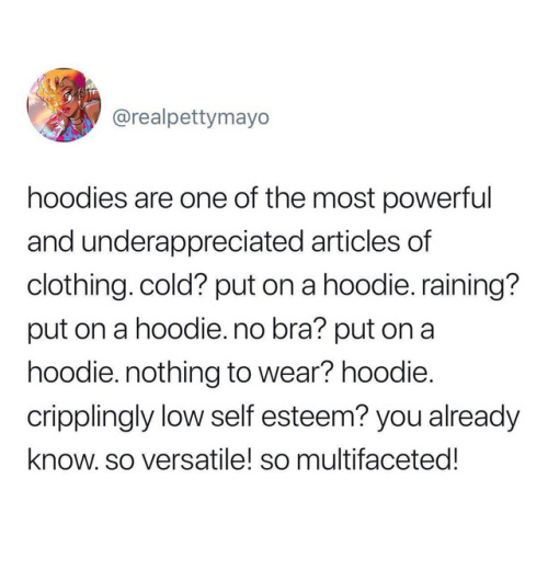 whitepeopletwitter:Hoodie