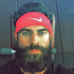 thick-sexy-muscle:  zach kirksey bearded baseball muscle stud