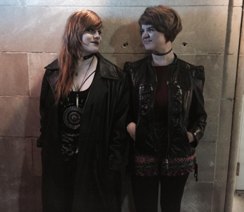 vampireapologist: look at this old pic of @casualswords and me byyye we need to wear leather again