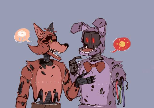 Withered Bonnie x Withered Foxy, My FNaF ships