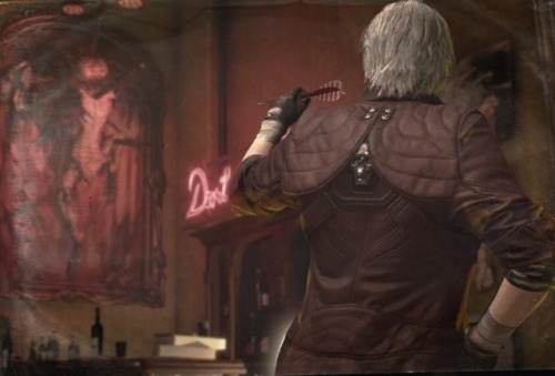 Dante playing darts photoi think i got this for a s rank on mission 4