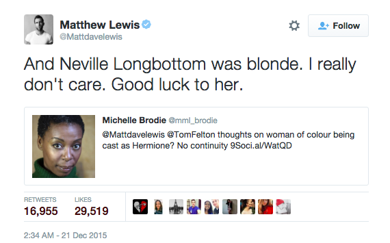 buzzfeeduk:  Emma Watson Has Finally Responded To Noma Dumezweni Being Cast As Hermione