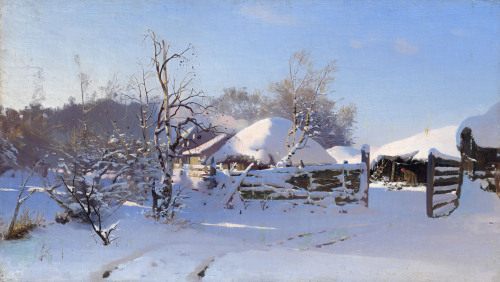 NIKOLAI DUBOVSKOYWinter SceneOil on Canvas56.5 x 98 cm