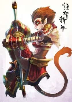 league-of-legends-sexy-girls:  Wukong New