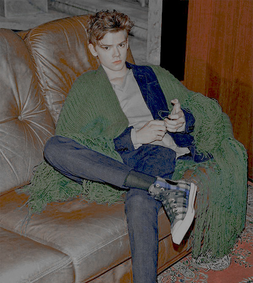 sangstergasm:  Thomas Brodie-Sangster for High Cut. 