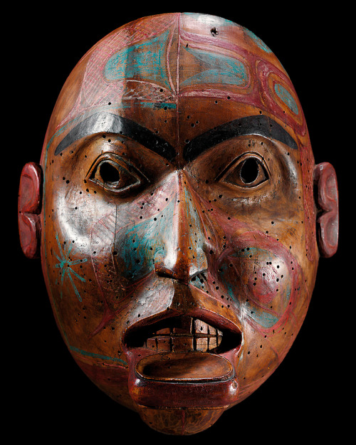 magictransistor:An assemblage of anthropomorphic masks created by Pacific Northwest Coast Indigenous