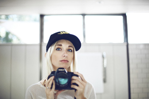 Self portrait in mirror at Babylonstoren, South Africa.