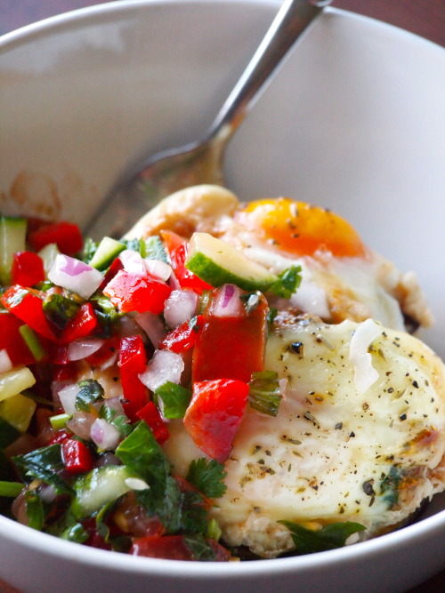 Fried Eggs & Salsa