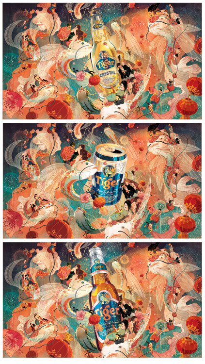 victongai: A Tiger Beer Chinese New Year Victo Ngai For 3 months last year, I worked on the Tiger Be
