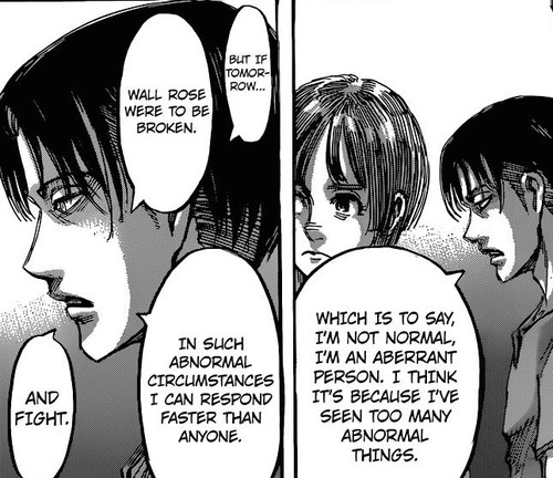 attack on feelings — One of the things I really like about Levi is that...