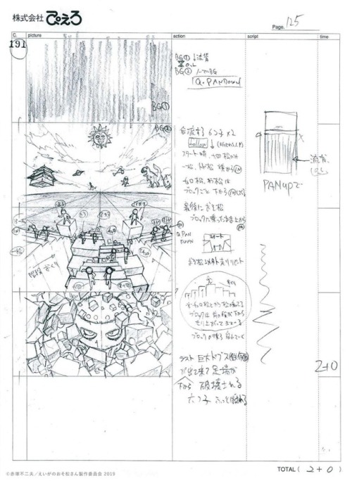 えいがのおそ松さん お客様30万人突破記念 本編絵コンテ