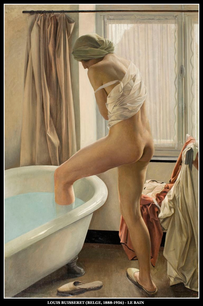 adhemarpo:  Louis Buisseret (Belge, 1888-1956) - Le bain