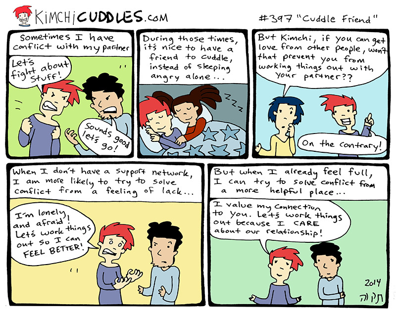 kimchicuddles:  Conflict + Cuddle Friends 