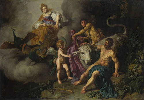 Juno Discovering Jupiter with Io by Pieter Lastman (1618)