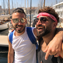 celebswhogetslepton: @aboudihassoune: Brothers strolling in #Marseille 😍😎🤩  