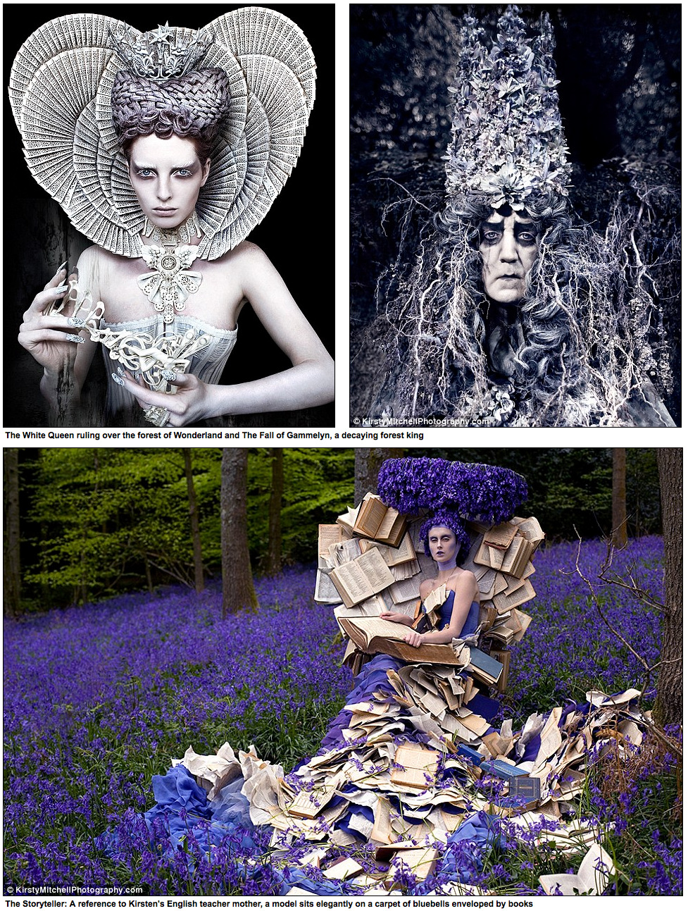 yumeninja:  thestarlighthotel:  Kirsty Mitchell’s late mother Maureen was an English